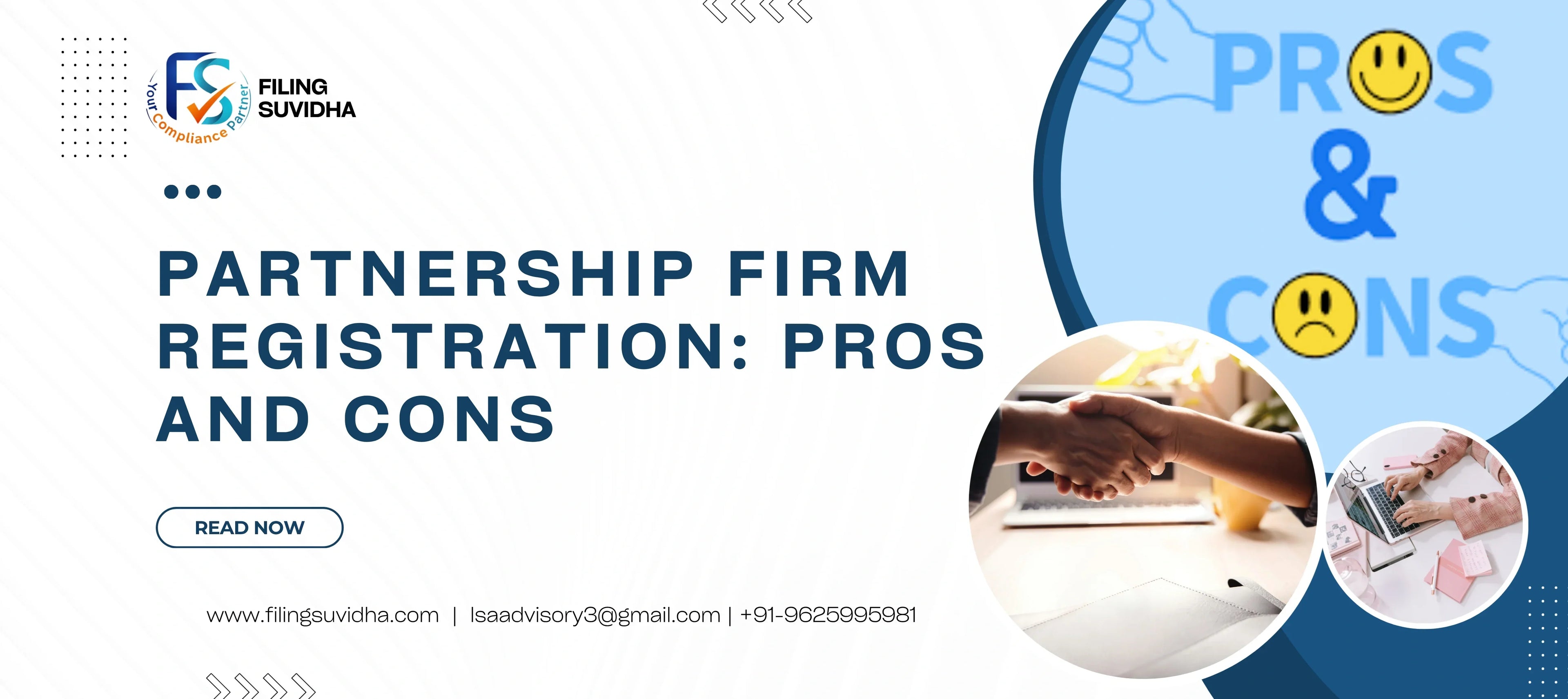 Partnership Firm Registration: Pros and Cons