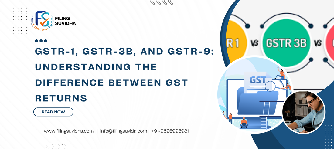 GSTR-1, GSTR-3B, and GSTR-9: Understanding the Difference Between GST Returns