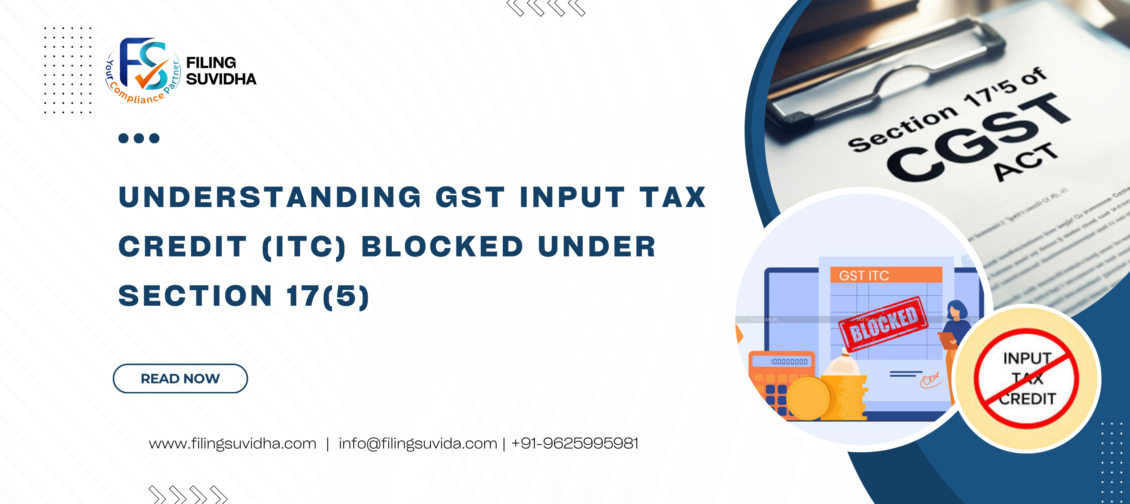Understanding GST Input Tax Credit (ITC) Blocked Under Section 17(5)