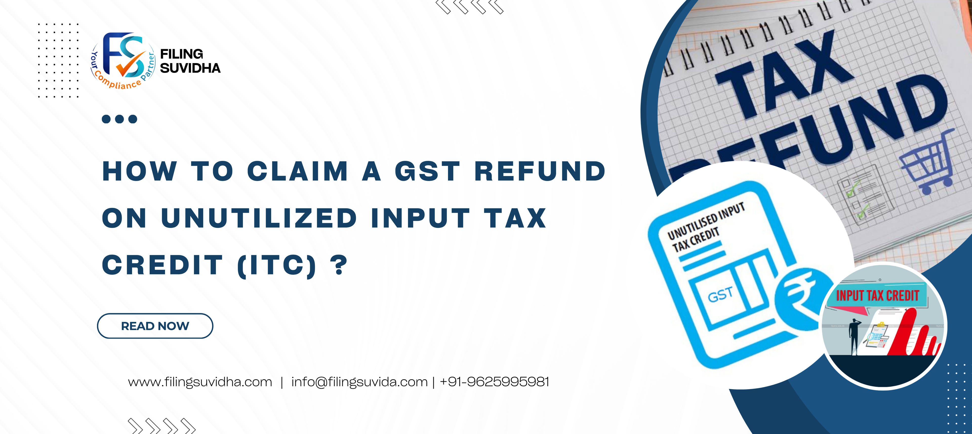 How to Claim a GST Refund on Unutilized Input Tax Credit (ITC) ?